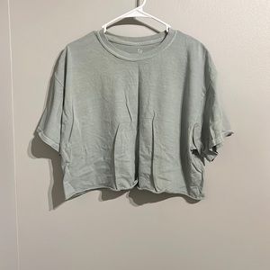 Sage green crop top